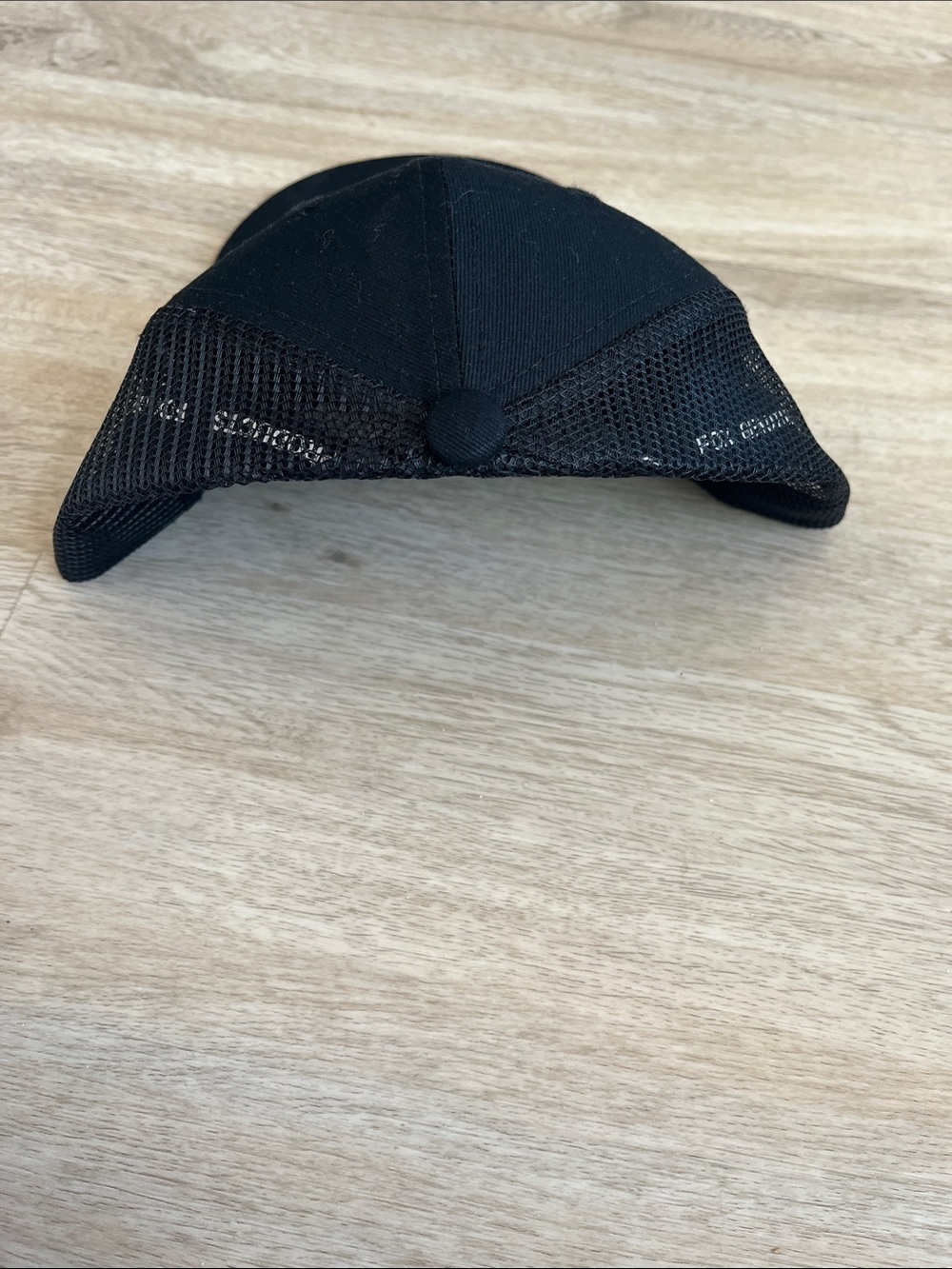 Fox Black Trucker Hat with Orange Patch - Picture 2 of 5